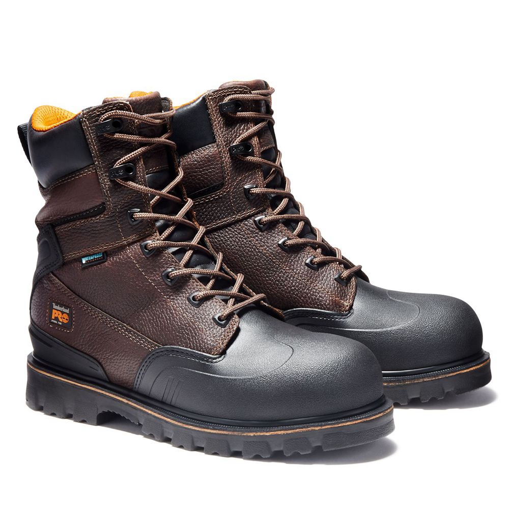 Bocanci De Muncă Timberland Barbati Maro/Negrii - Pro® Rigmaster 8\" Steel Toe - Romania - IWLTMN568